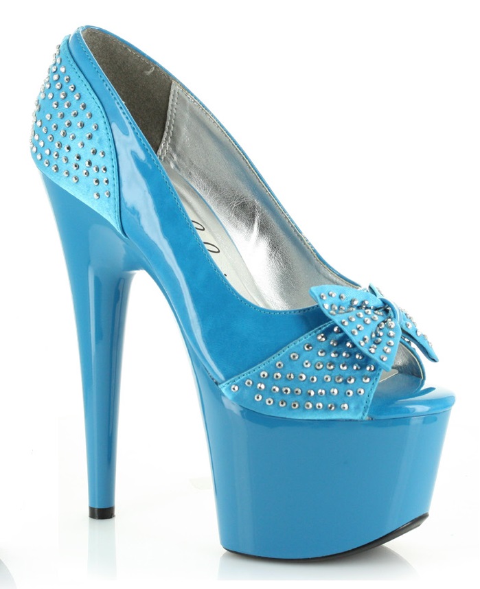 Vixi - 7 Inch Pump with Rhinestones